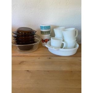 Vintage Fire King Mug and Baking dish lot